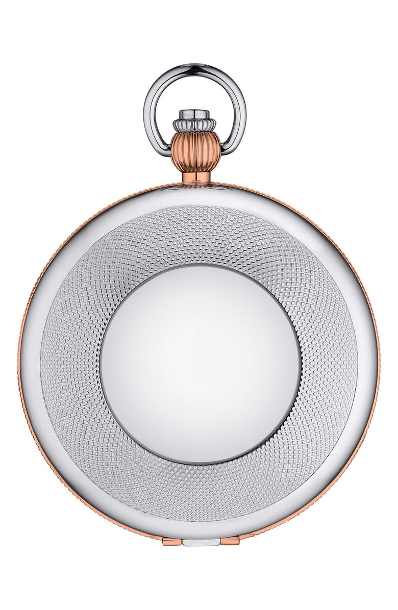 Tissot Bridgeport Mechanical Pocket Watch, 47mm, Alternate, color, Silver/ Rose Gold
