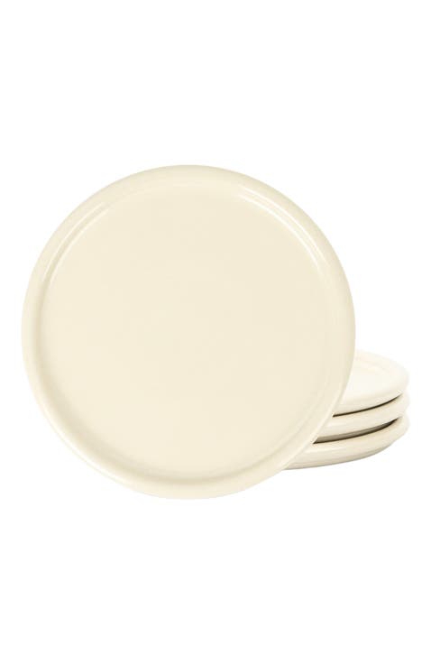 Eden Stoneware 4-Piece Salad Plate Set