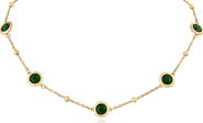 JARDIN Bezel Crystal Station Necklace