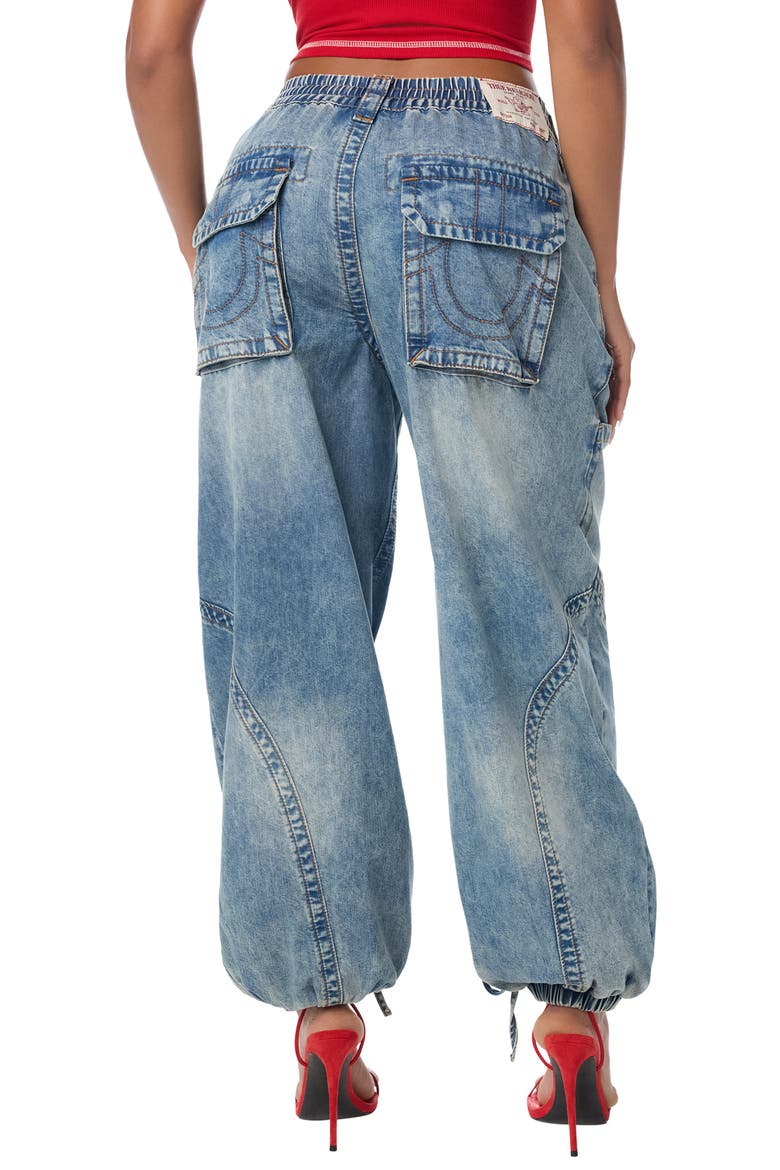 Balloon High Waist Jogger Jeans, Alternate, color, SUN BLAZED