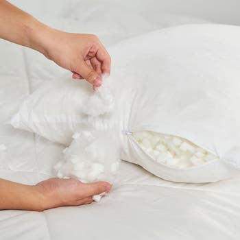Flexcool Adjustable Memory Foam Pillow & Fill Pouch Set