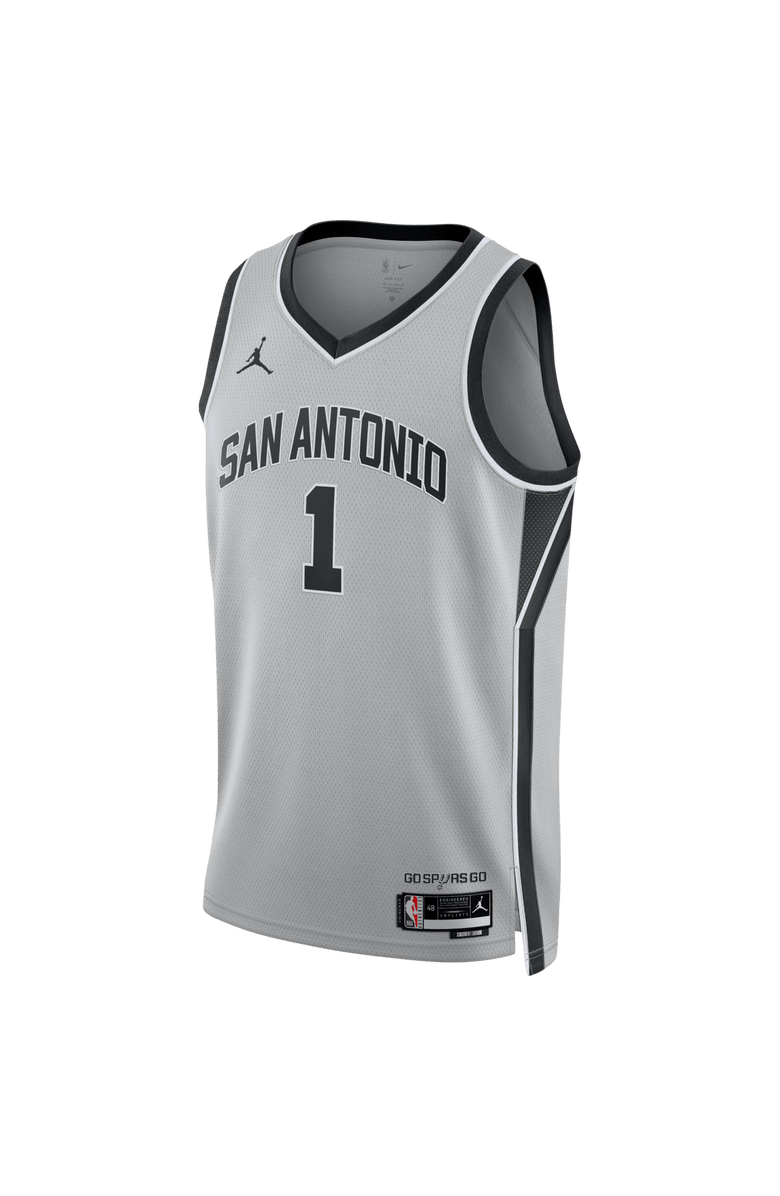 Jordan Brand Unisex Jordan Brand Victor Wembanyama Silver San Antonio Spurs Swingman Jersey - Statement Edition, Alternate, color, Silver