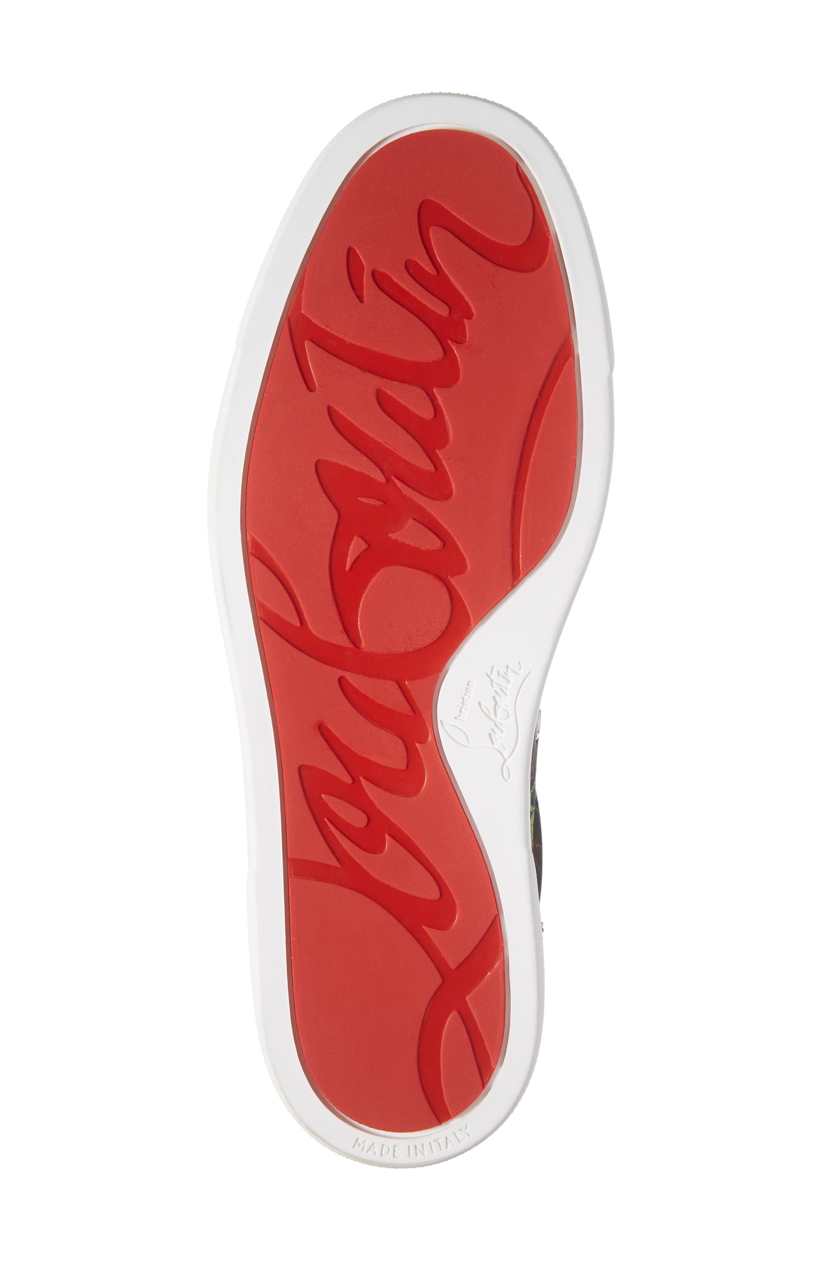 Christian Louboutin Vieira Spike Print Low Top Sneaker, Alternate, color, 