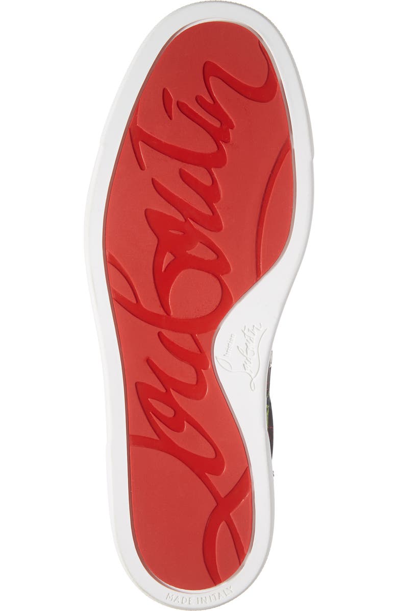 Christian Louboutin Vieira Spike Print Low Top Sneaker, Alternate, color,