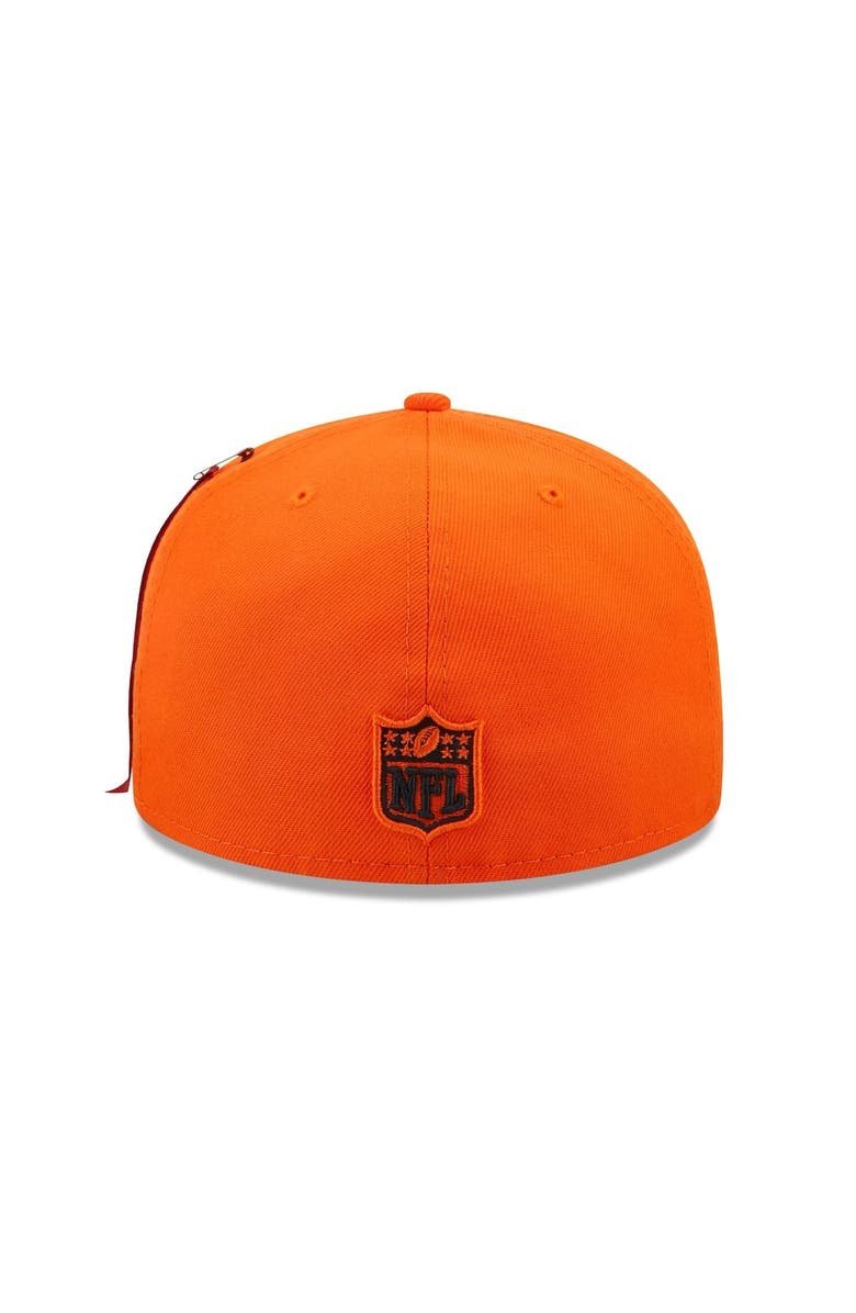 New Era x Alpha Industries Men's New Era x Alpha Industries Orange Denver Broncos Alpha 59FIFTY Fitted Hat, Alternate, color, 