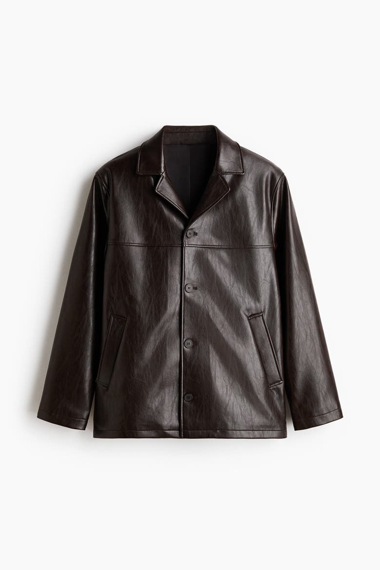 Coated Jacket, Alternate, color, Dark brown