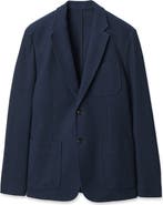rag & bone Skeleton Navy Cotton Piqué Blazer