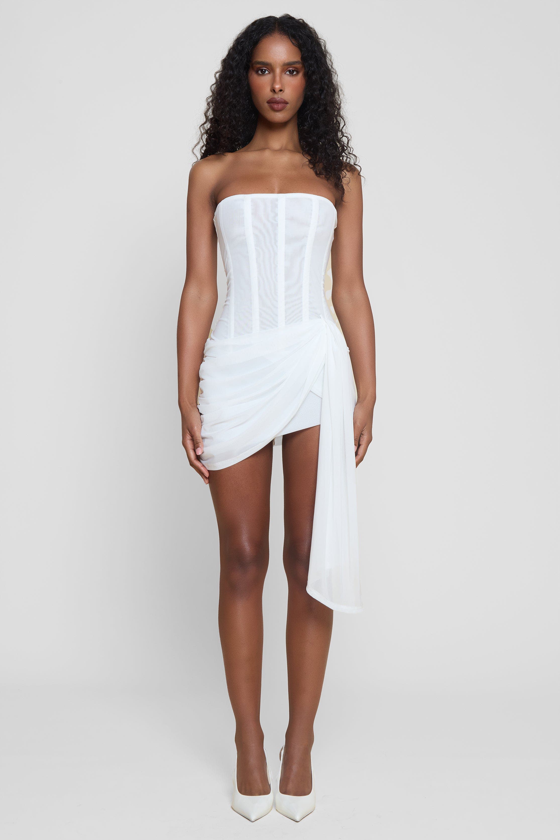 Mira Mesh Corset Dress - image 3