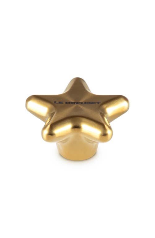 Le Creuset Gold Star Knob In Gold
