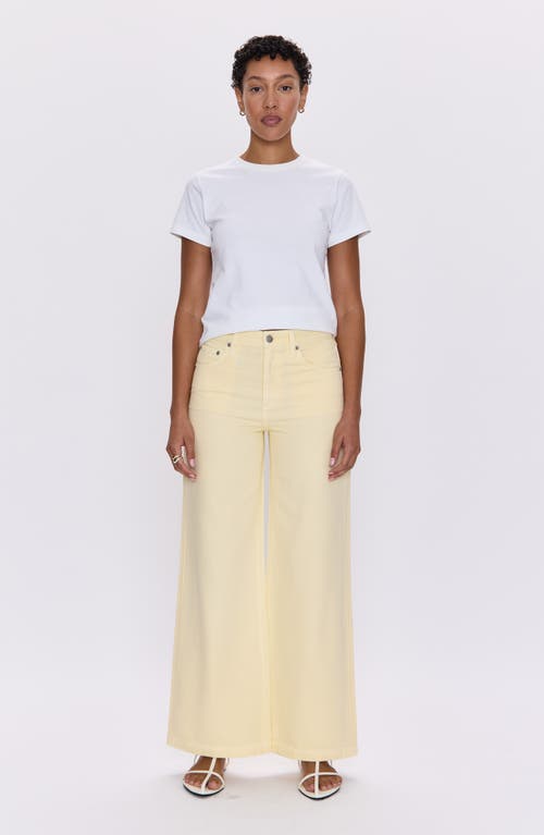 Pistola Jadyn Low Slung Palazzo Jean In Lemonade