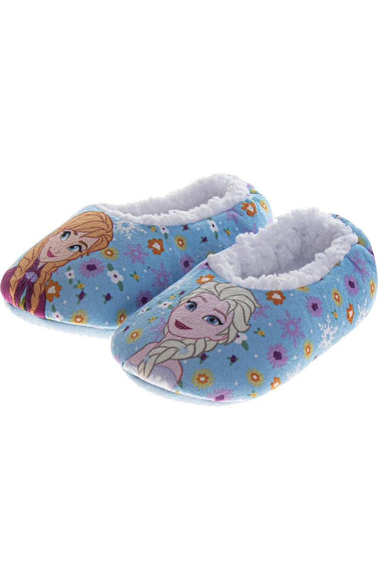 Disney Frozen Elsa Slippers, Main, color, Blue