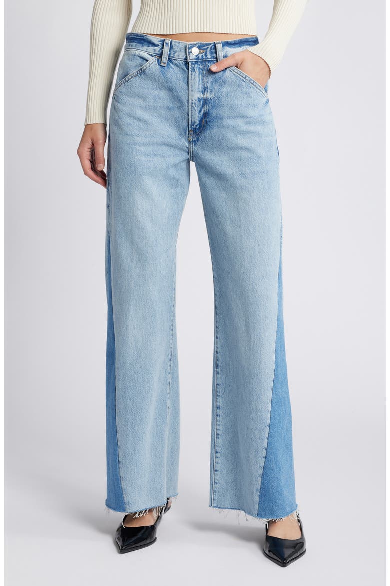 Le Baggy Palazzo High Waist Wide Leg Jeans, Main, color, FAIRYTALE