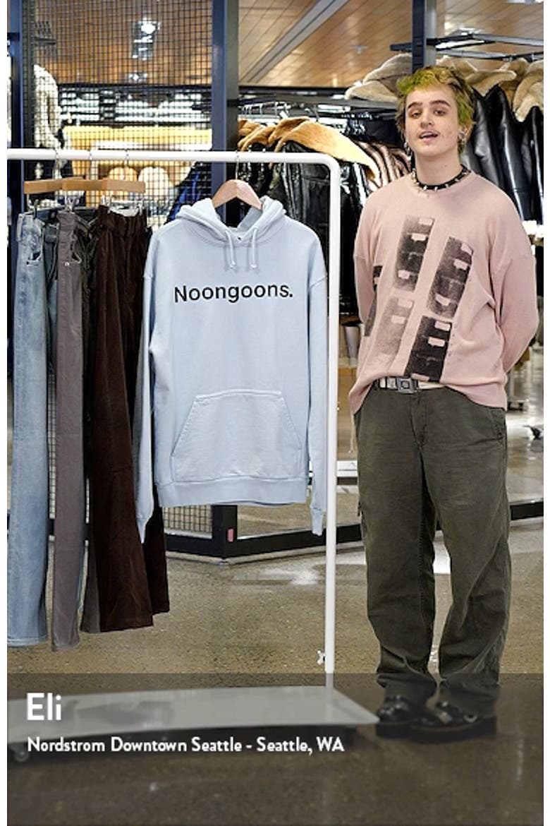 Noon Goons ヌーングーンズ ジップアップスウェットパーカー NGFW22020 ライトグレー系 M Noon Goons Here to Stay Cotton Graphic Logo Hoodie (Men) | Nordstrom