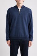 Peter Millar West Merino Wool Quarter Zip Sweater
