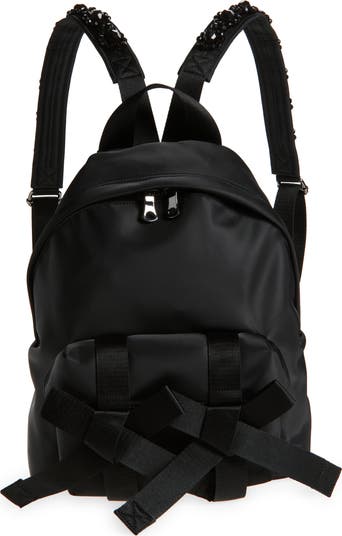 バックパック・リュック Simone Rocha Bow Front Backpack - Nylon - Black Simone Rocha Bow Front Backpack - Nylon - Black | ShopSimon