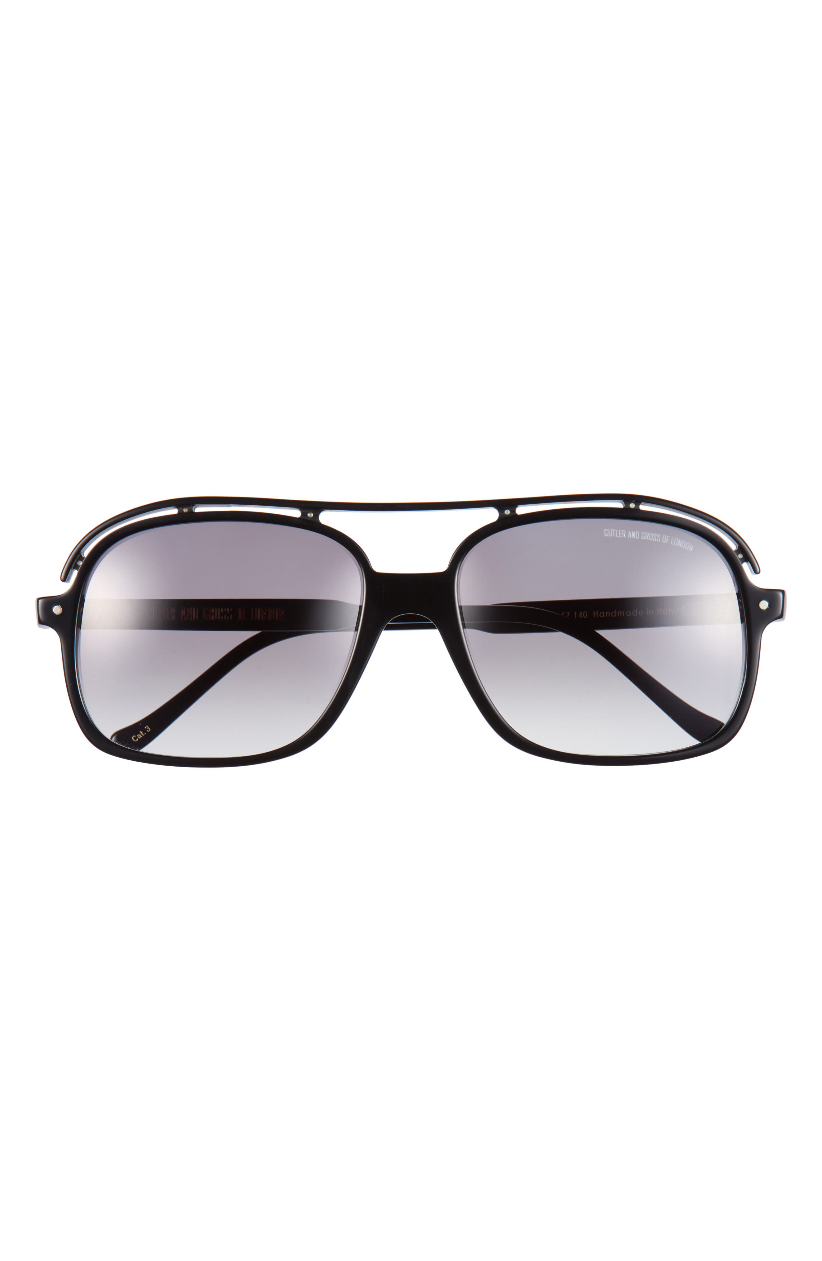 1376 59mm Gradient Aviator Sunglasses