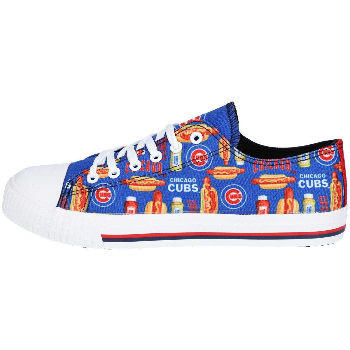 FOCO Men's FOCO Chicago Cubs Food Print Low Top Canvas Sneakers, Alternate, color, 