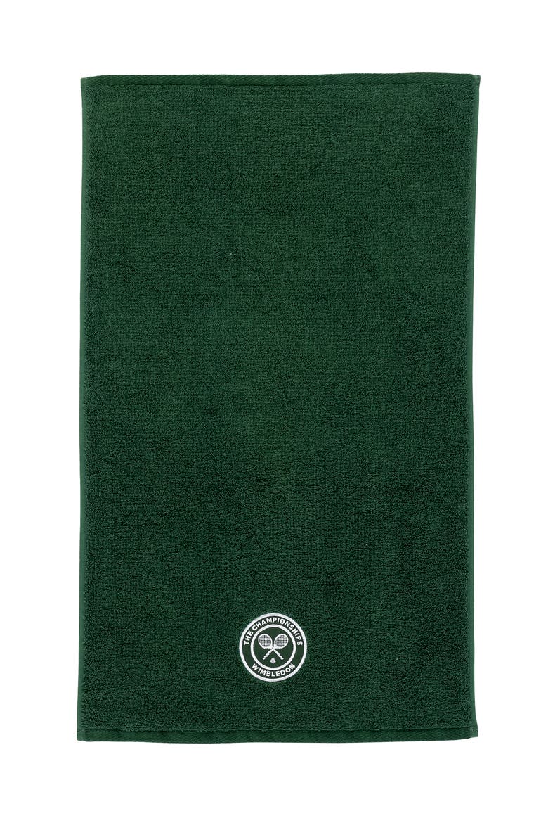 Wimbledon Luxury Cotton Iconic Guest Towels, Main, color, Green