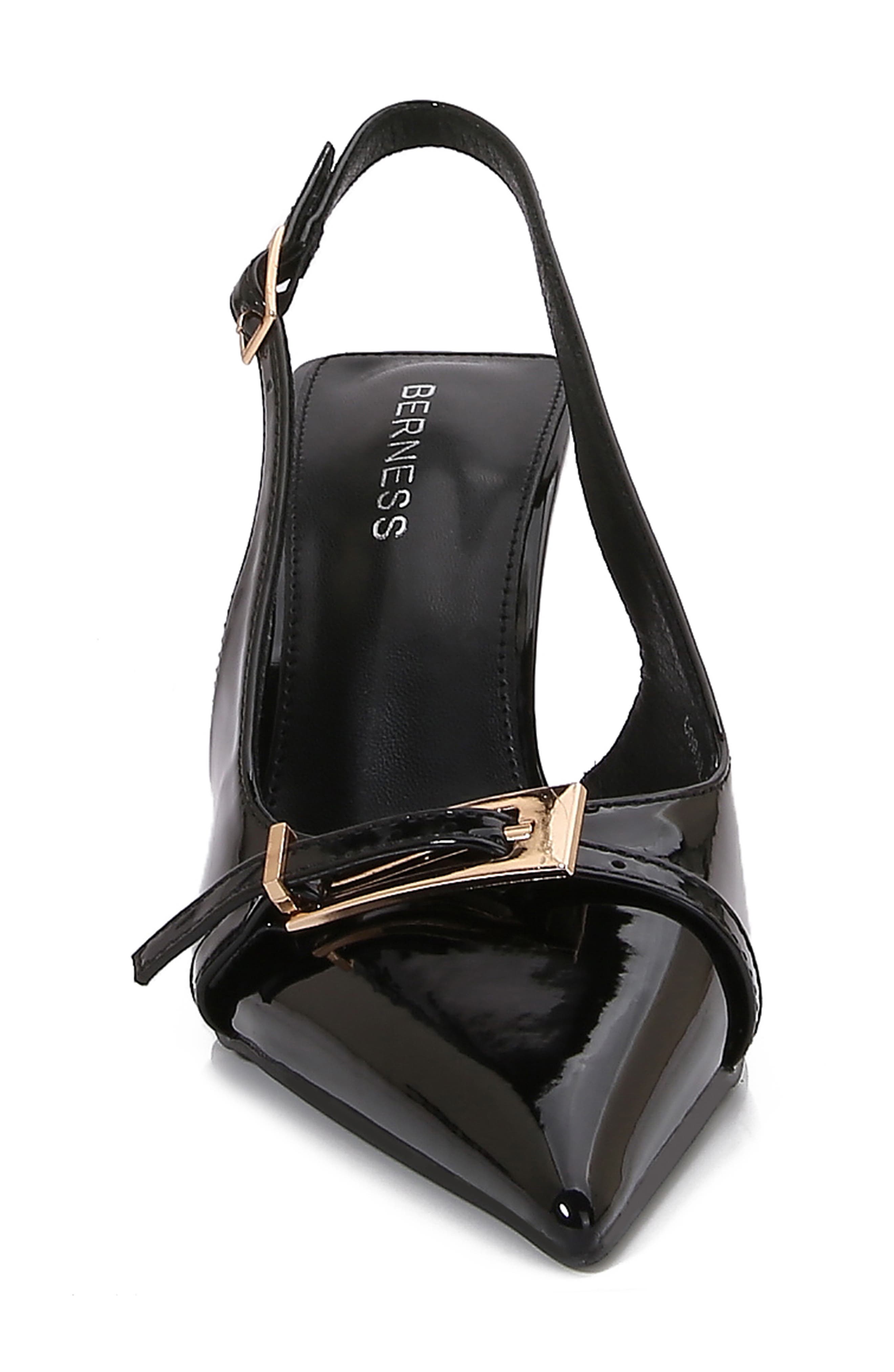 BERNESS Coraline Pointed Toe Slingback Pump, Alternate, color, Black