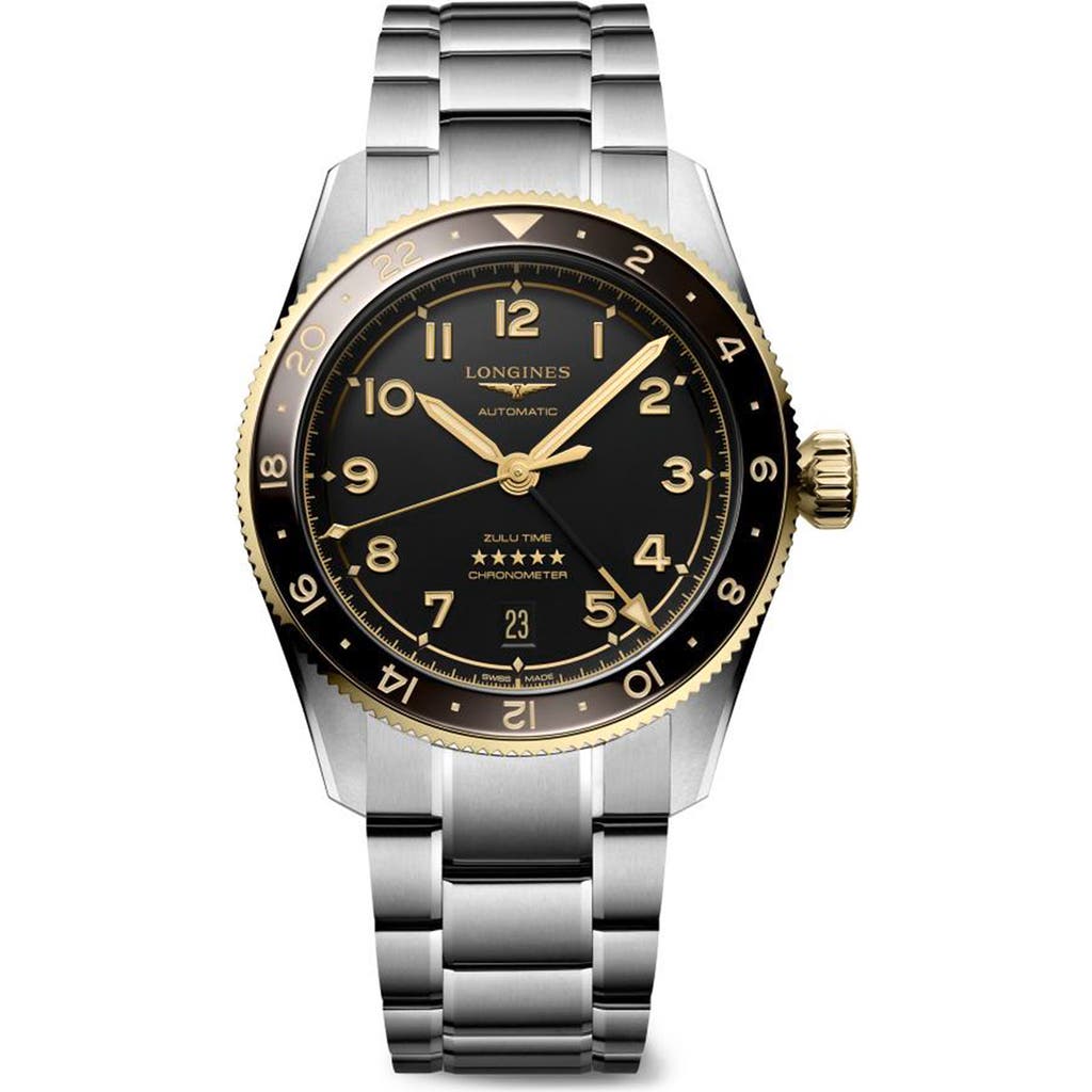 Longines Spirit Zulu Bracelet Watch, 39mm In Anthracite