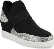 Journee Collection Damari Stretch Wedge Sneaker