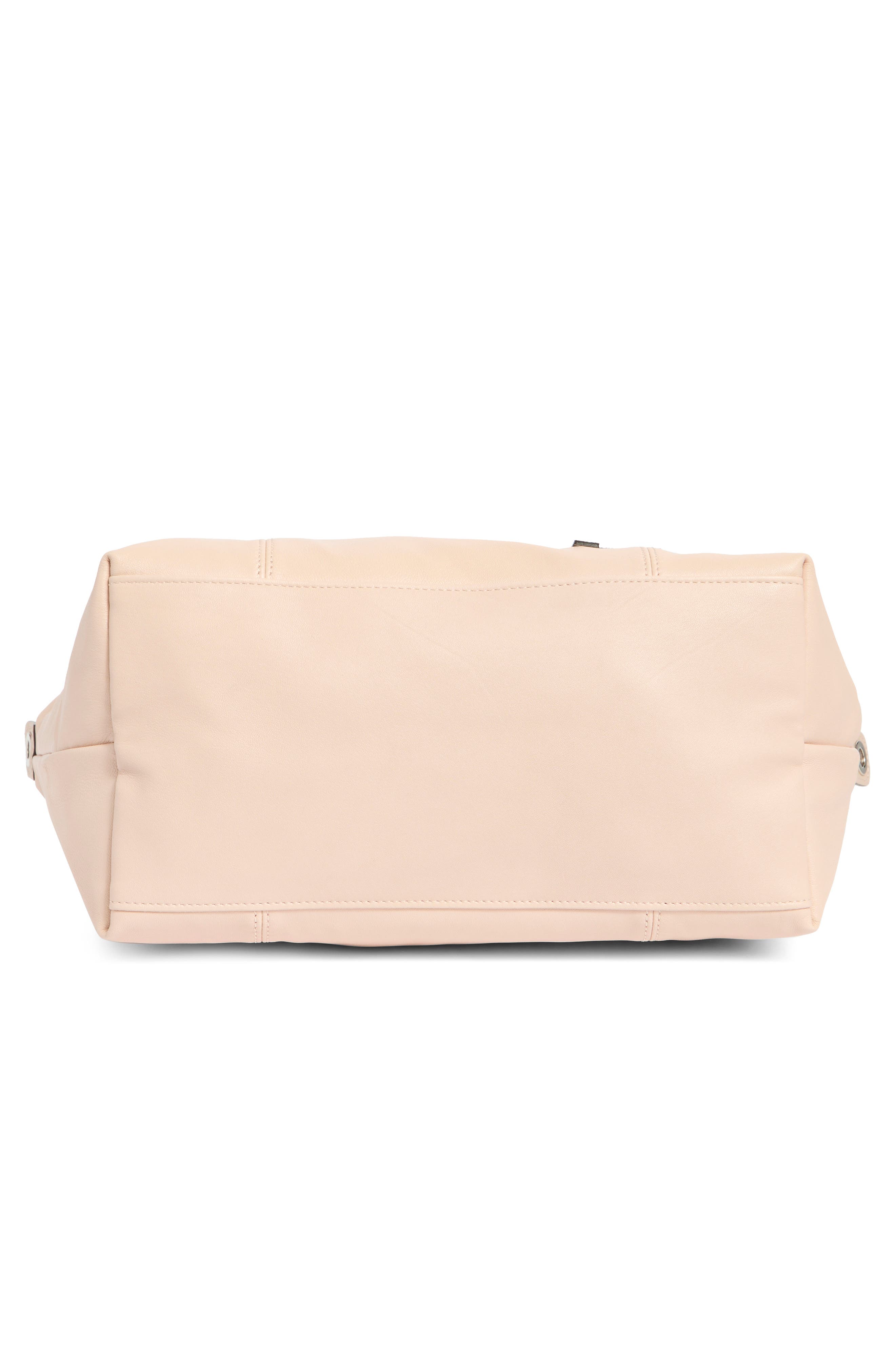 Longchamp Medium Le Pliage Cuir Crossbody Bag, Alternate, color, Pale Pink