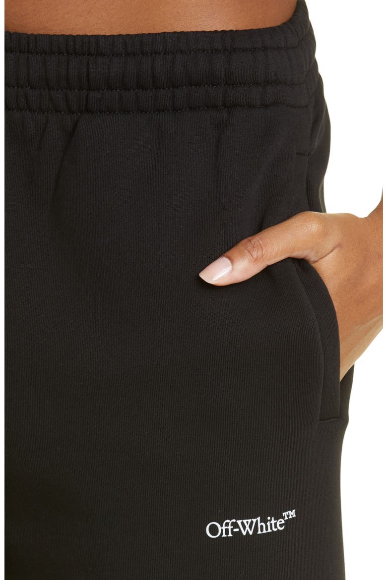 Bookish Logo Cotton Joggers, Alternate, color, BLACK WHITE