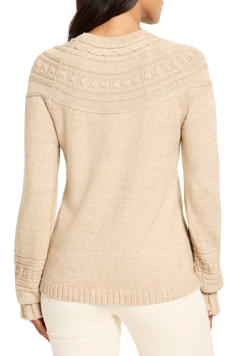 Textural Dot Cozy Sweater, Alternate, color, TAUPE