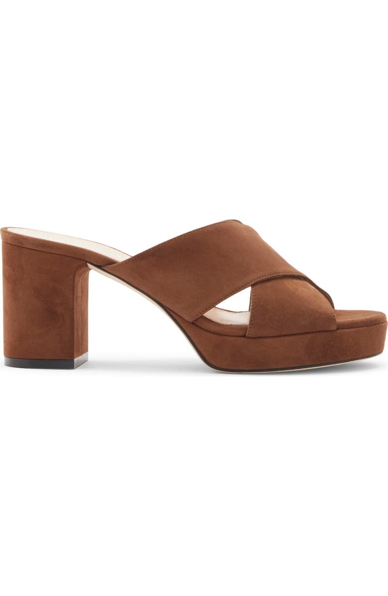 Stuart Weitzman <p>Dayna Platform Sandal (Women)</p>, Alternate, color, Cigar