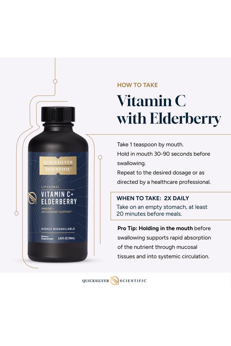 Liposomal Vitamin C and Elderberry Liquid Supplement, Alternate, color, None