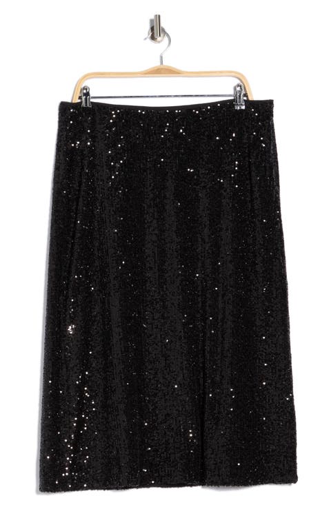 Sequin Midi Skirt