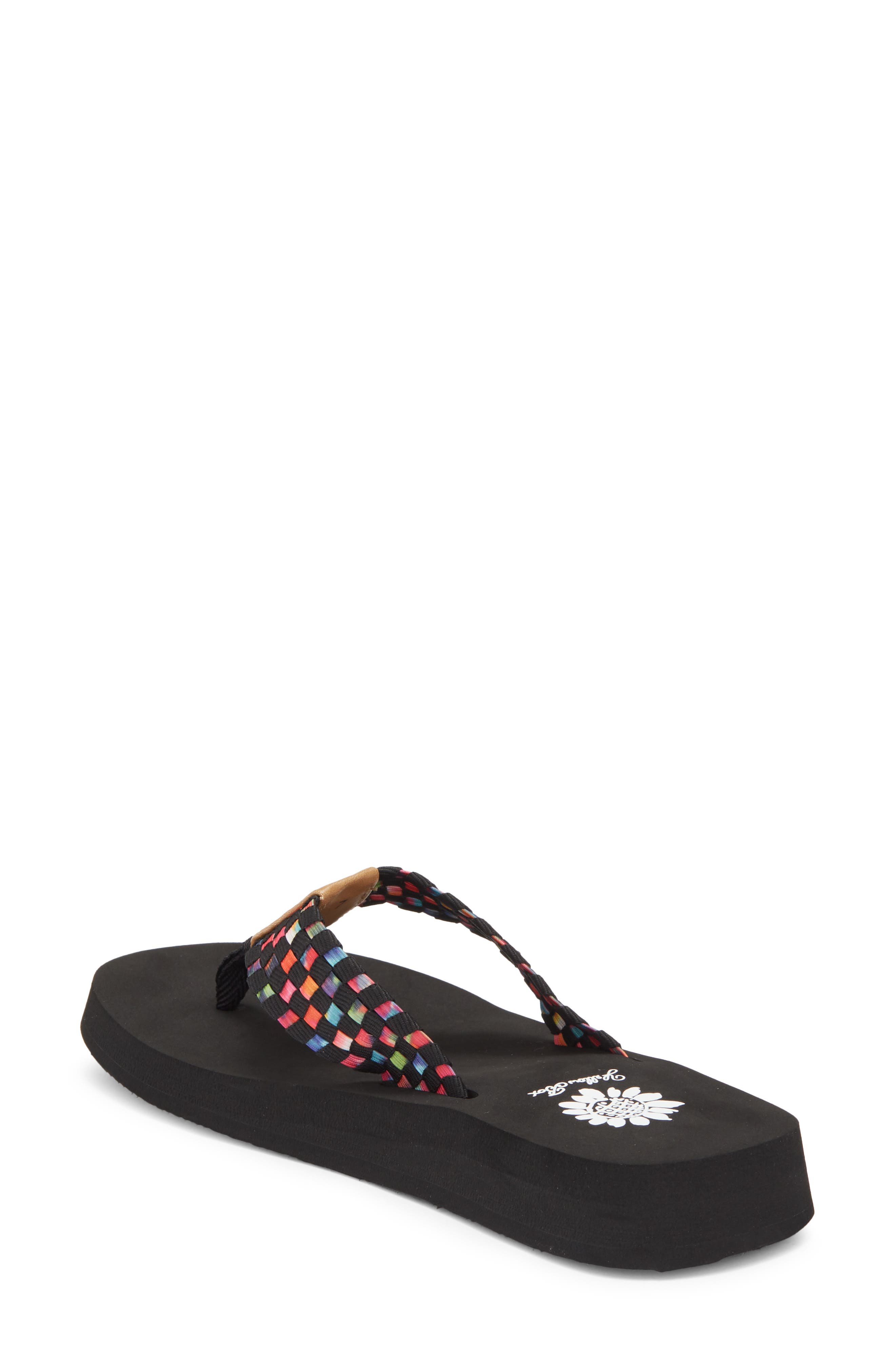 Yellow Box Premium Soleil Flip Flop Sandal, Alternate, color, Black Multi