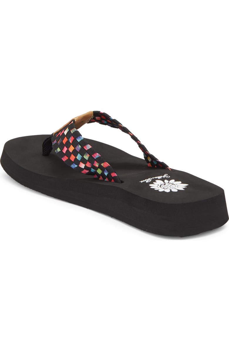 Yellow Box Premium Soleil Flip Flop Sandal, Alternate, color, Black Multi