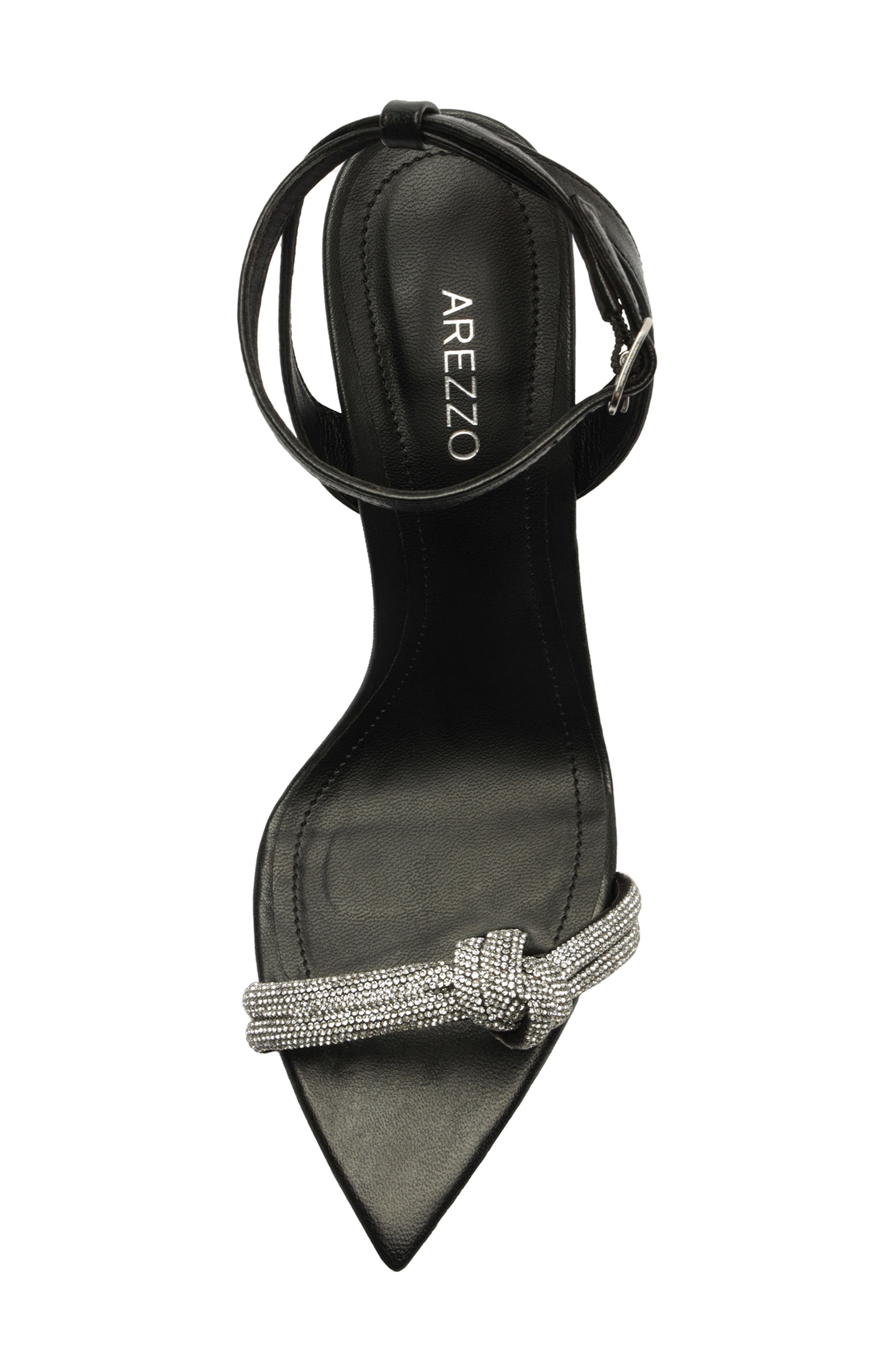 Arezzo Stella Ankle Strap Sandal, Alternate, color, Black