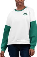 G-III 4HER BY CARL BANKS Women's G-III 4Her by Carl Banks White New York Jets A-Game Pullover Sweatshirt