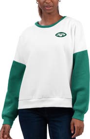 G-III 4HER BY CARL BANKS Women's G-III 4Her by Carl Banks White New York Jets A-Game Pullover Sweatshirt