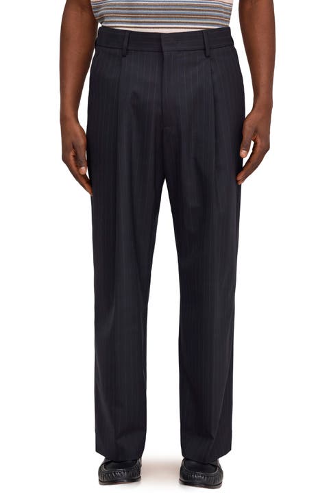 Kay 10037 Pinstriped Pleated Trousers