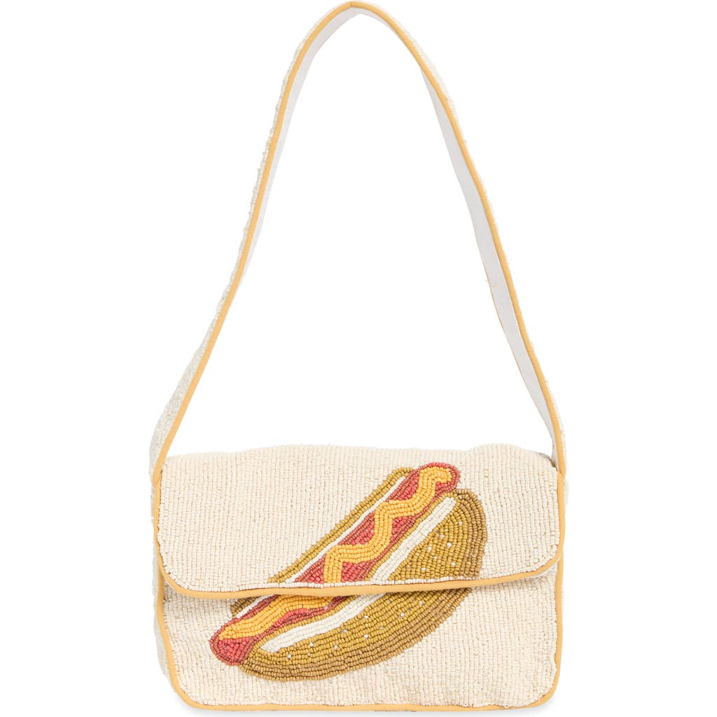 Collection Xiix Beaded Hot Dog Shoulder Bag In Multi