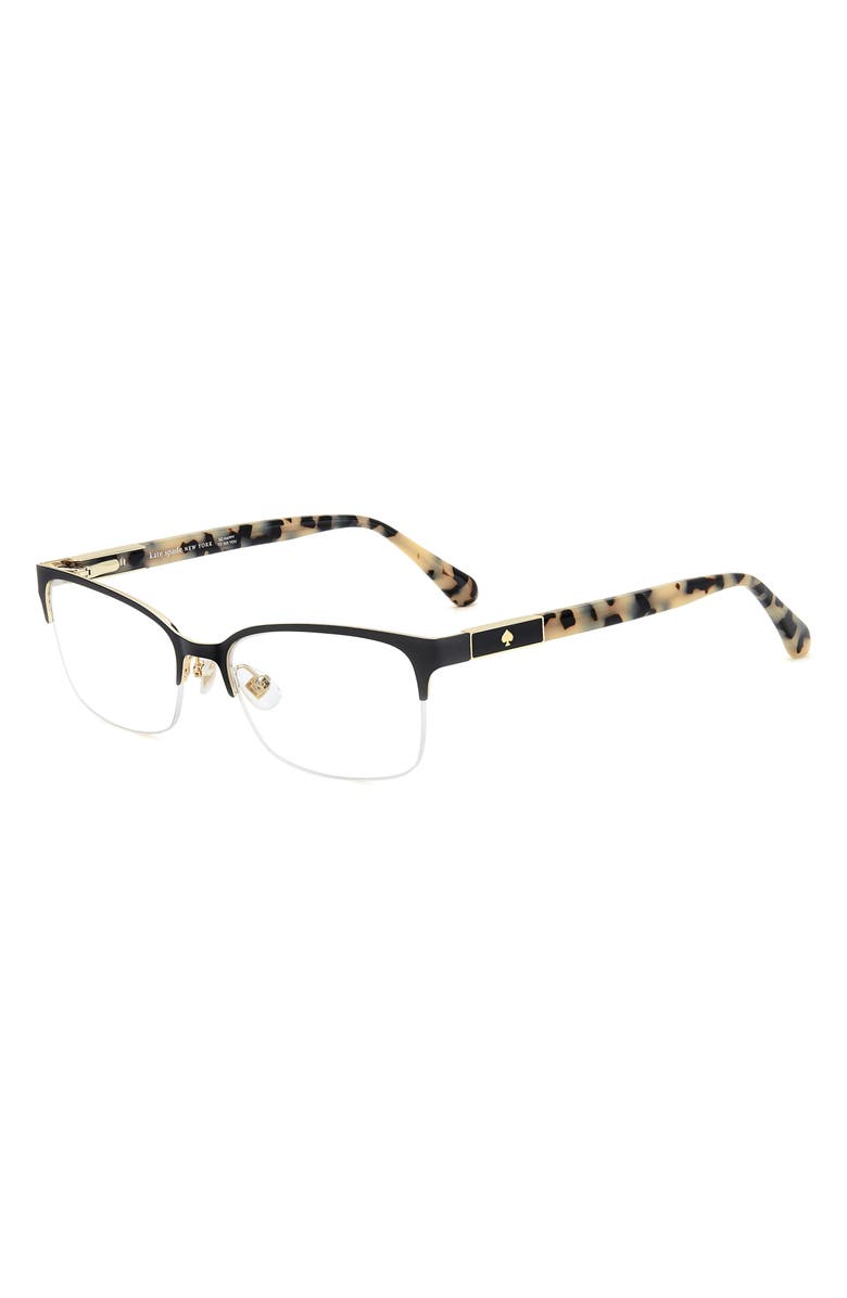 Kate Spade New York alexanne 51mm rectangular optical glasses, Alternate, color, 