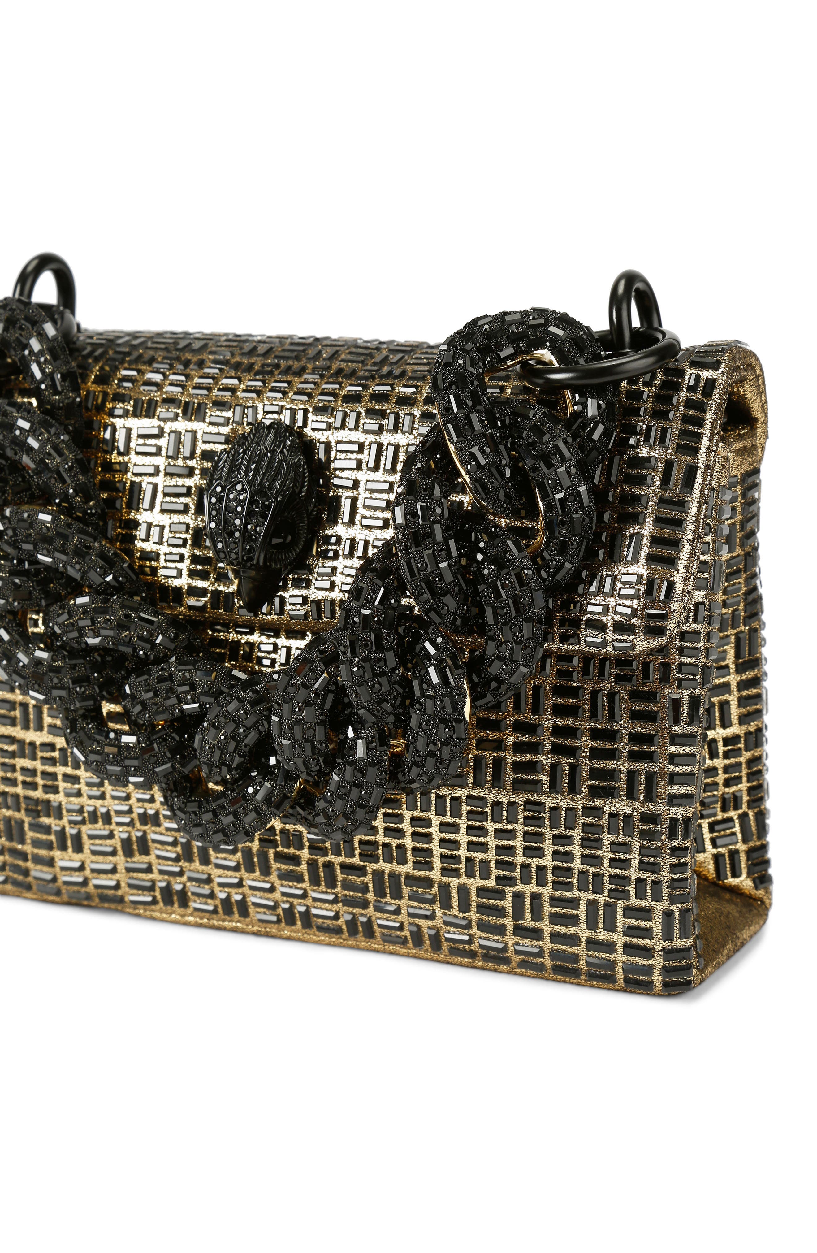 Kurt Geiger London Mini Kensington Chain Convertible Crossbody Bag, Alternate, color, Charcoal