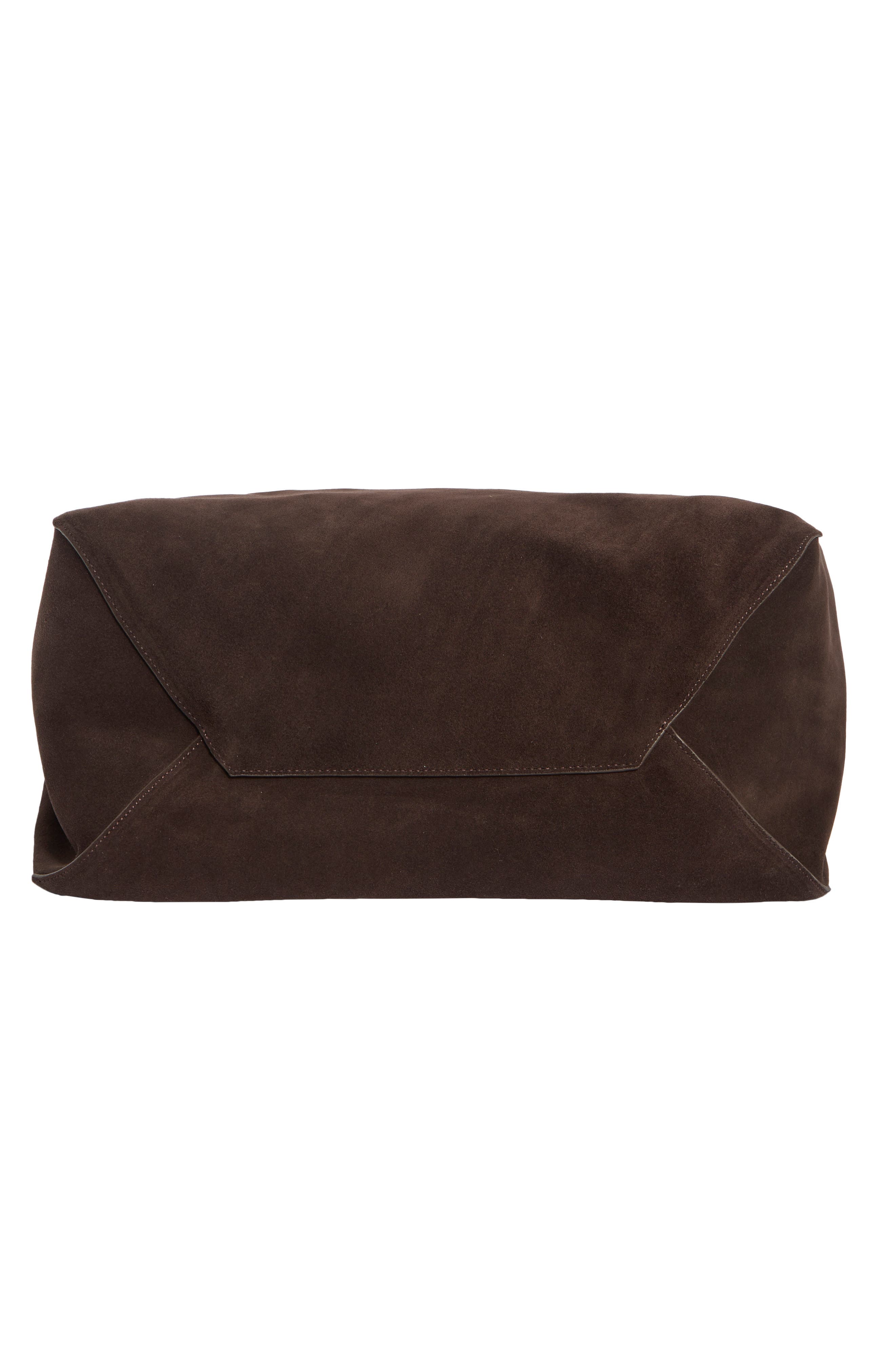 Jasmine Large Leather Tote, Alternate, color, DARK BROWN