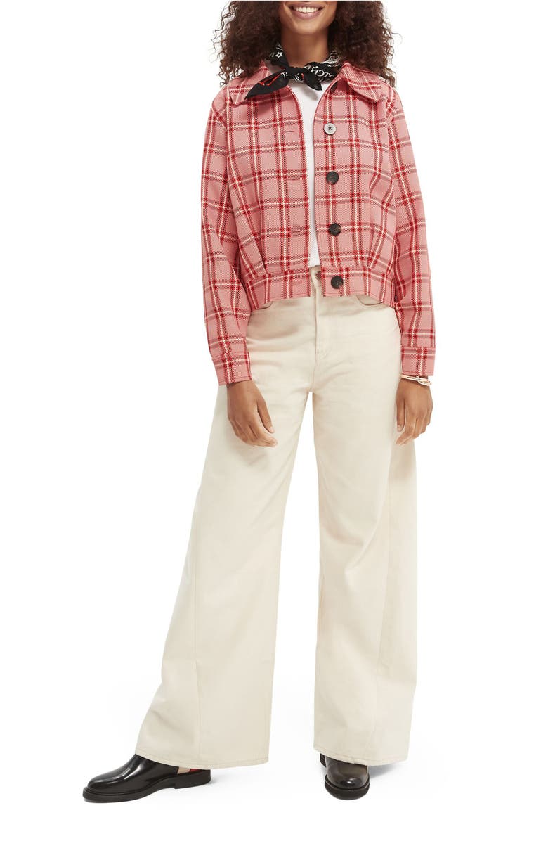 Scotch & Soda Checked Jacket, Alternate, color, 