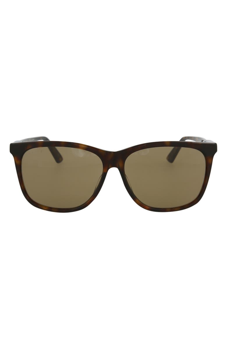 Gucci 60mm Square Sunglasses, Main, color,
