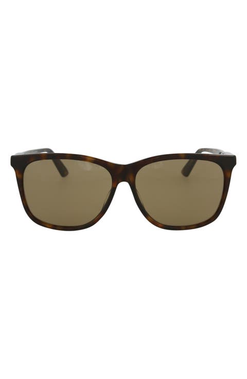 60mm Square Sunglasses