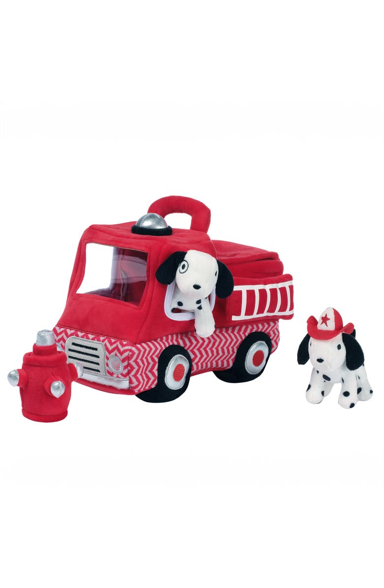 Lambs 
Ivy Fire Truck 5pc Developmental Plush Soft Toy Interactive Play Set, Main, color, Red