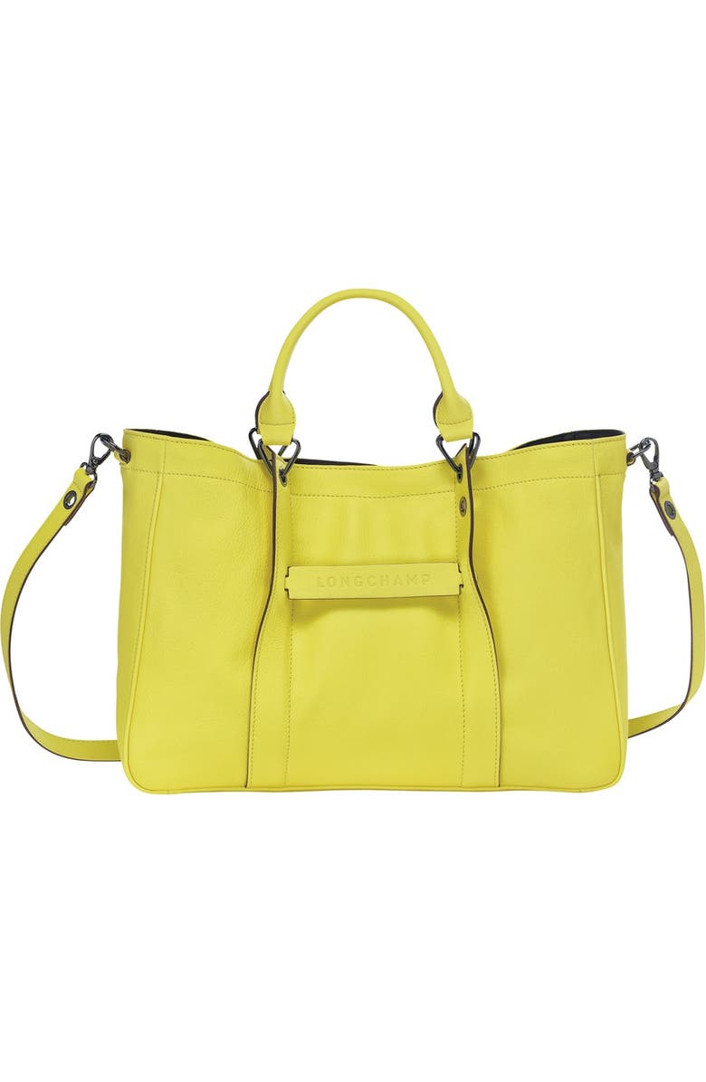 Longchamp LC 3D Medium Tote Bag, Main, color, Neon Ylw