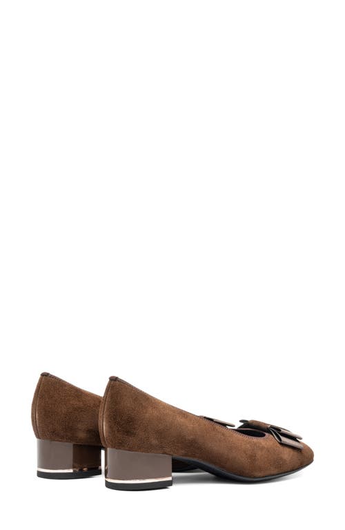 Ara Garnet Suede Pump In Brown