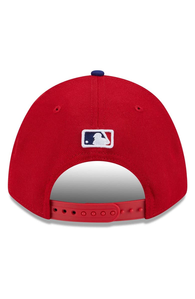 New Era Men's New Era Red Philadelphia Phillies 2025 MLB Postseason Side Patch 9FORTY Adjustable Hat, Alternate, color, Red