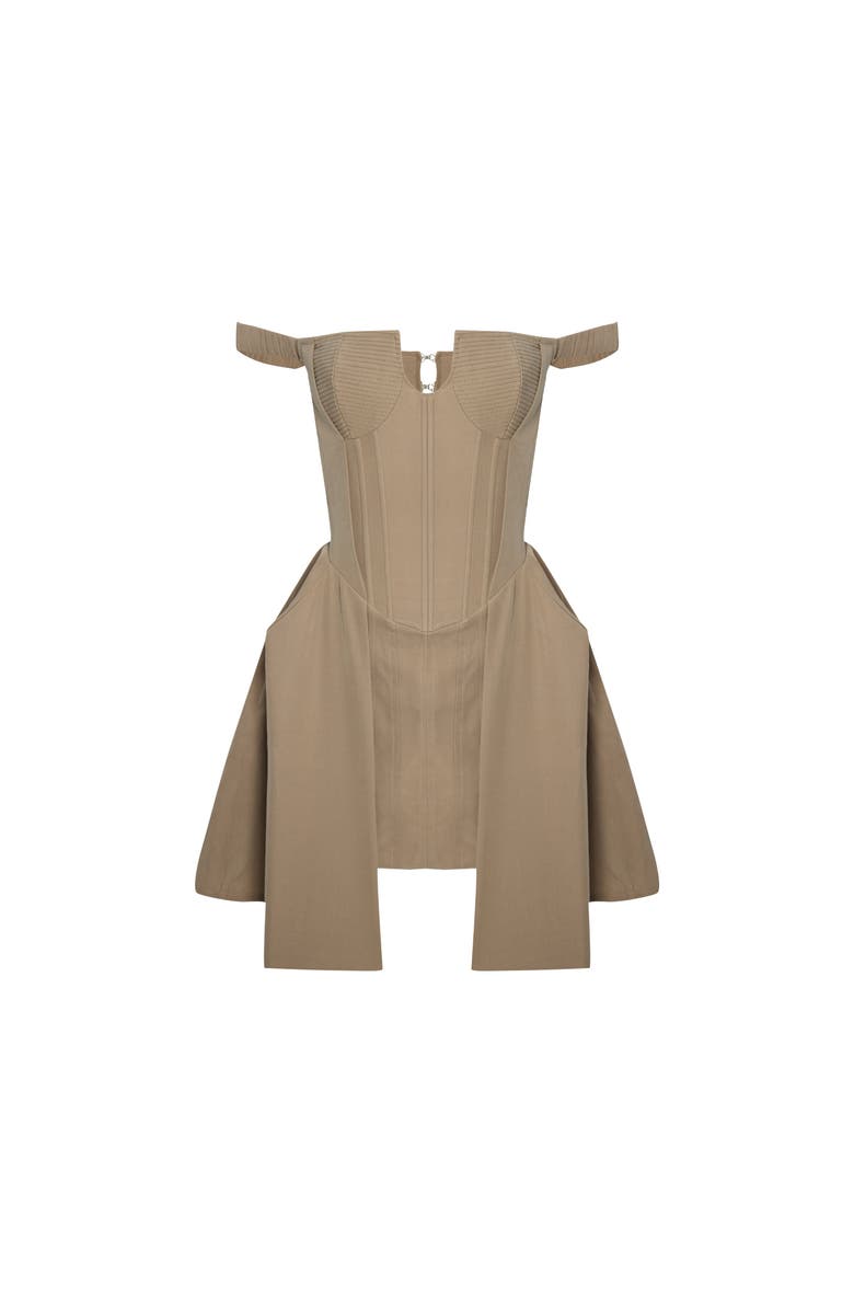 PCFG Corset Dress, Alternate, color, Beige