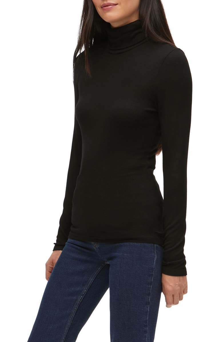 Michael Stars Gail Ribbed Turtleneck Top, Alternate, color, 